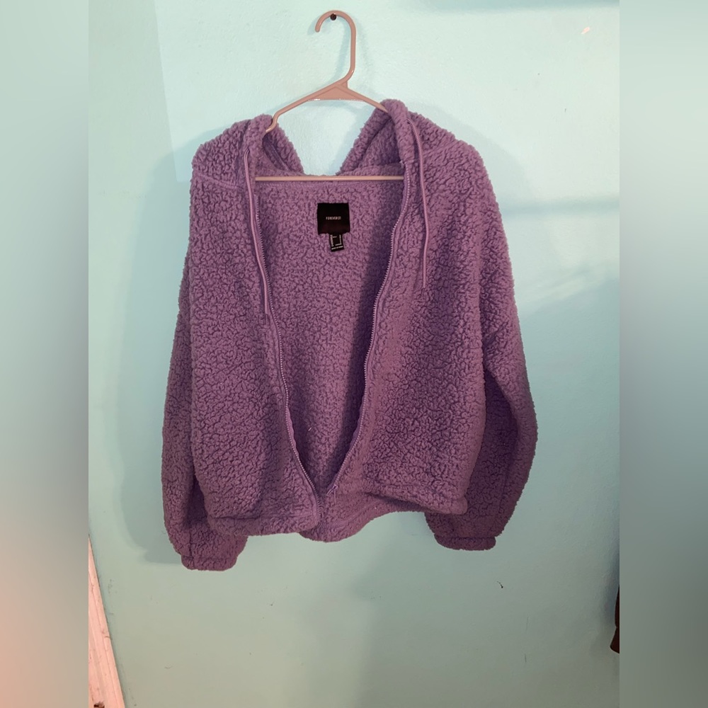 Purple Fuzzy Coat